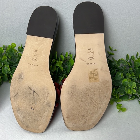 Tory Burch Rope Slides in Tory Red Size 7.5 - Picture 6 of 6